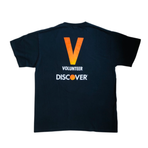DISCOVER print black T-shirts