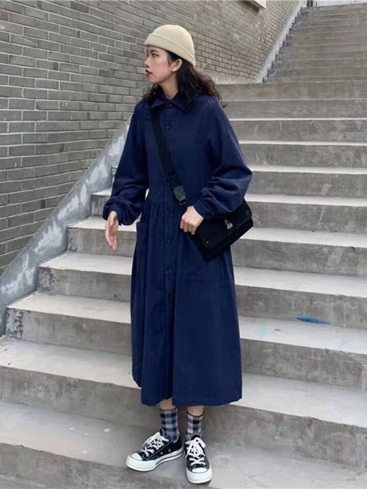 レギュラーカラーワンピース