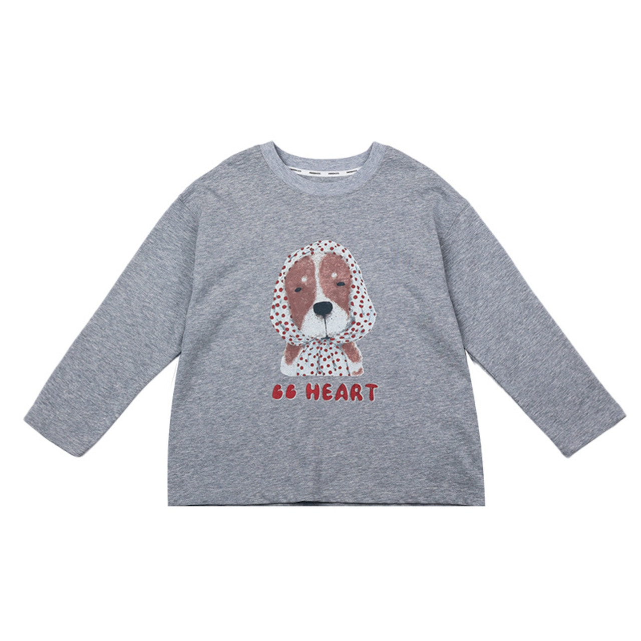 秋ワンちゃんバンダナプリント長袖