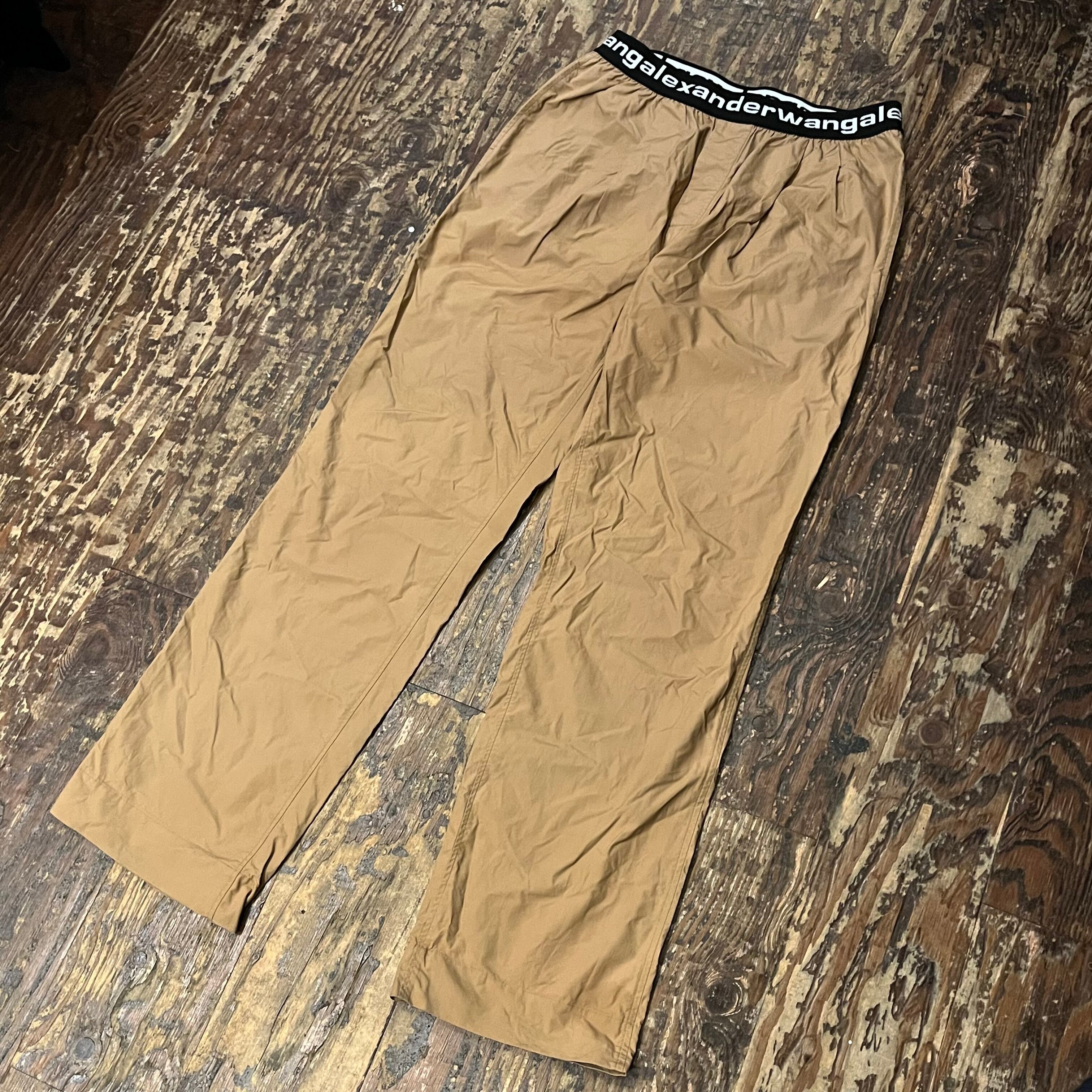 Alexander Wang アレキサンダーワン ロゴパンツ ベージュ系 sizeS 