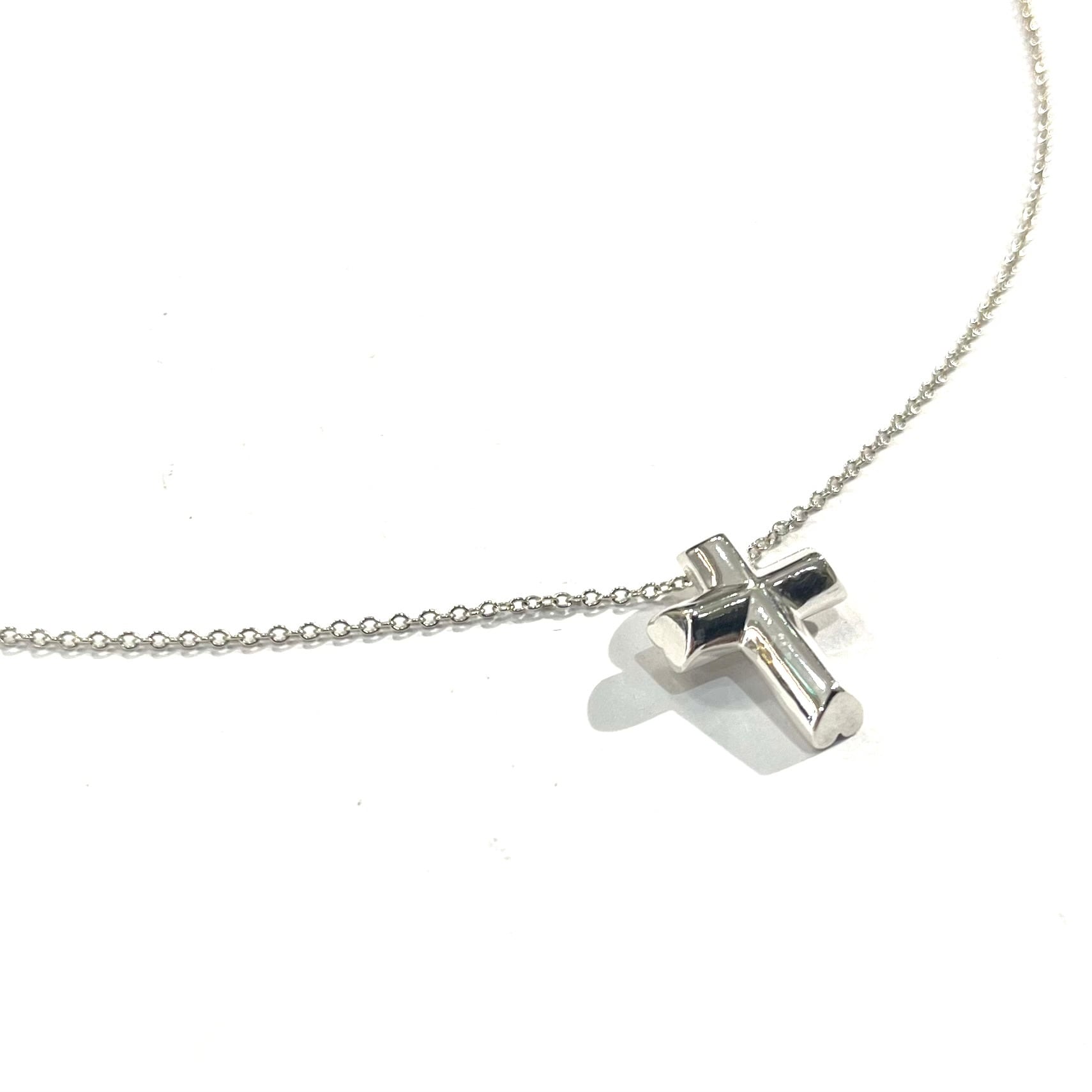TIFFANY&CO.】2633 テンダネスハート クロスネックレス SV925 41cm