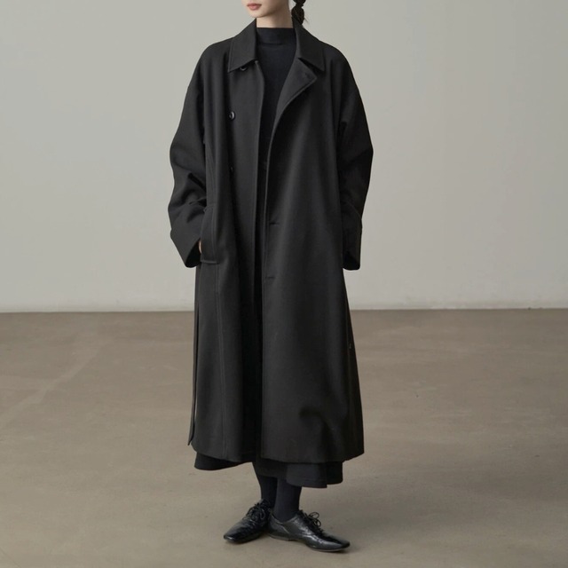 Minimal belt long coat C1425