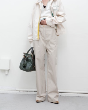 1990-00s HERMÈS by Martin Margiela - wide-leg cotton twill trousers