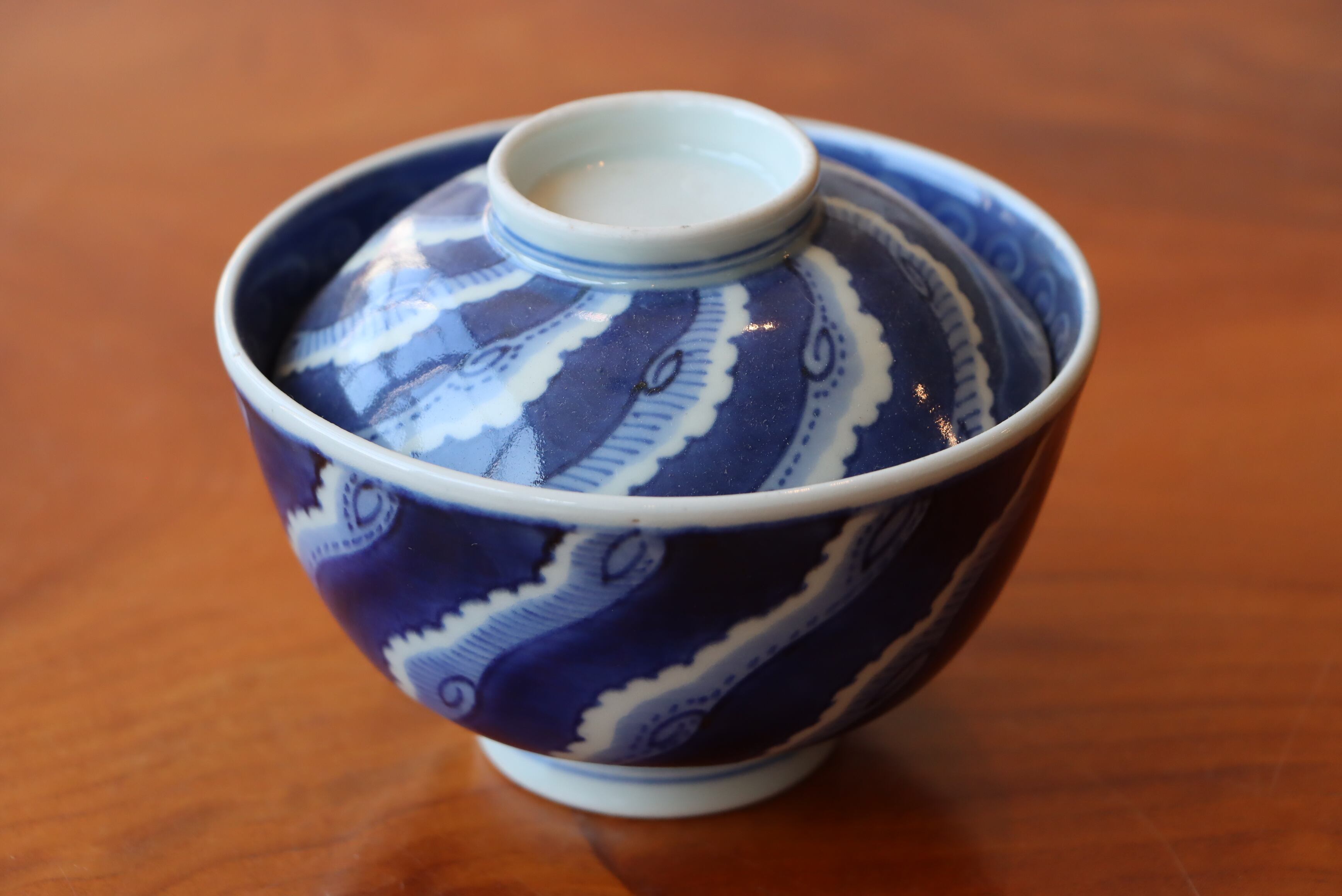 蓋茶碗 伊万里焼 染付 | (有)新原美術