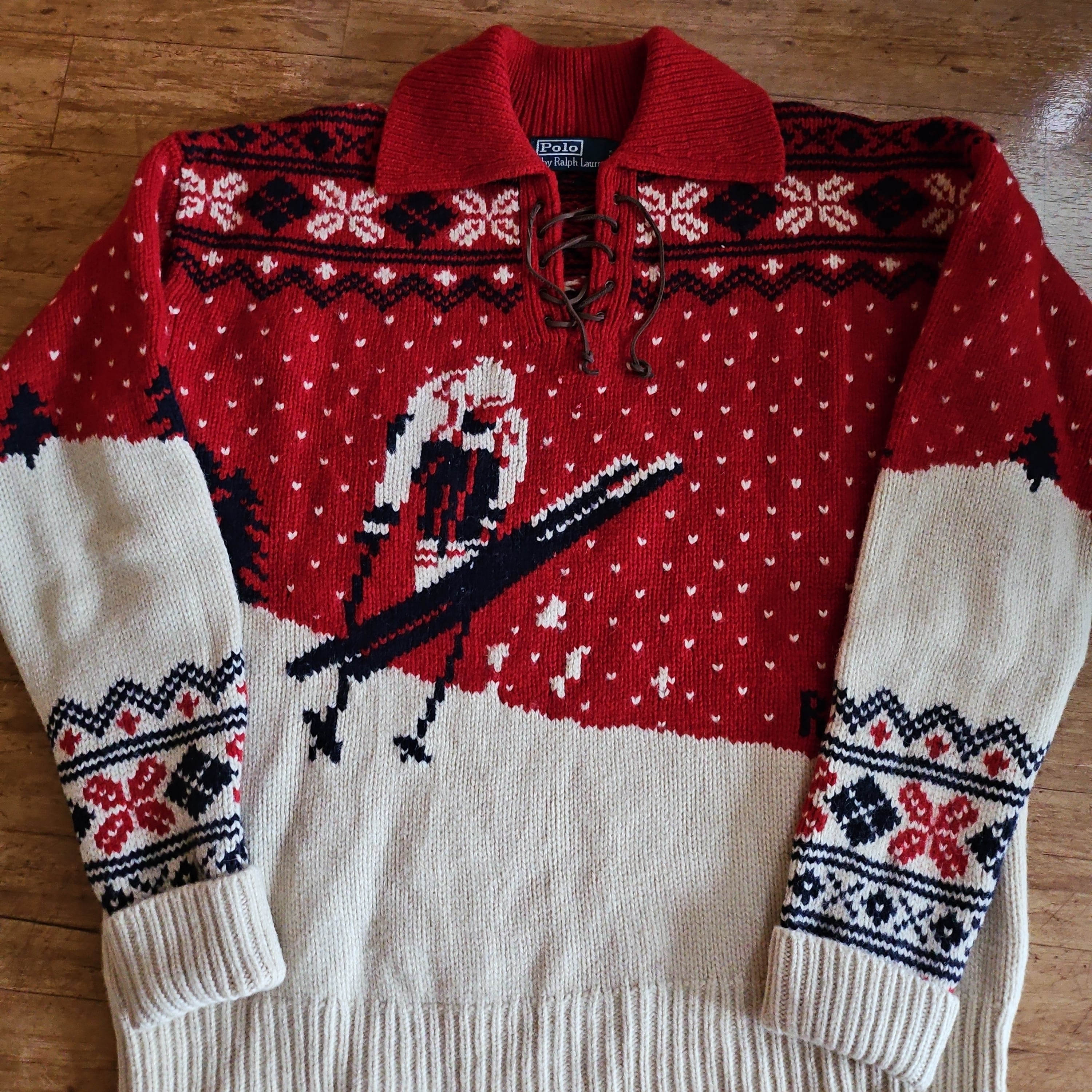 Polo Ralph Lauren 古着好き 古着】POLO BY RALPH LAUREN ニット スキー柄 | Cartman's Shop
