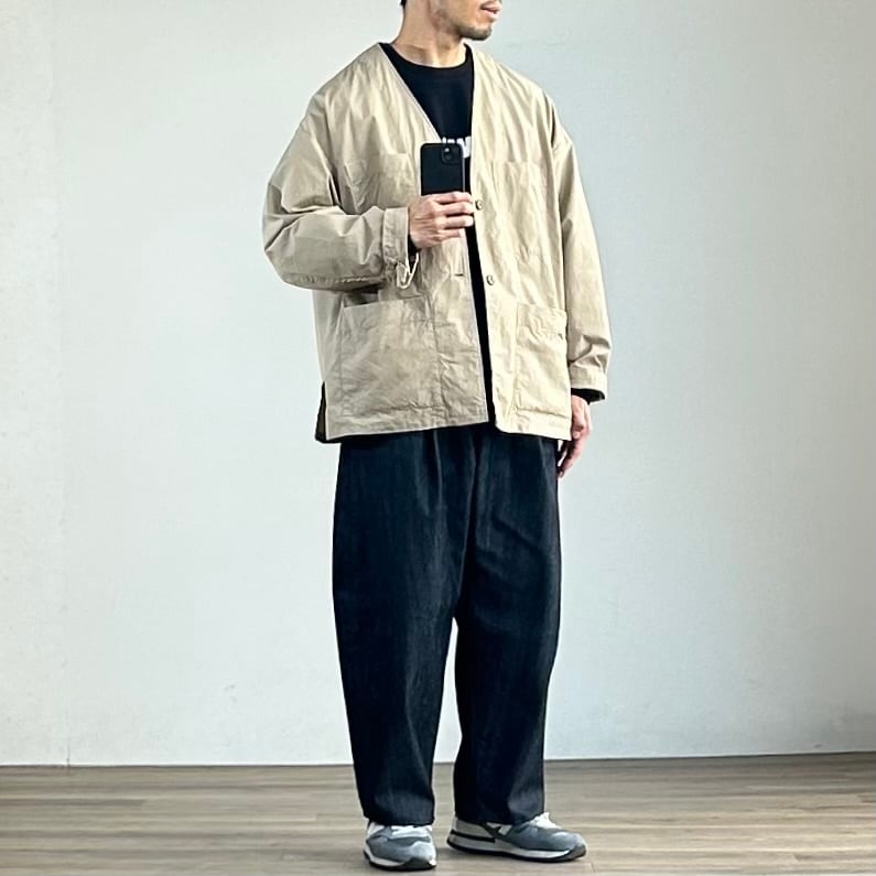 25SS》【MANUAL ALPHABET】 C/N WEATHER CARDIGAN SHIRT JACKET