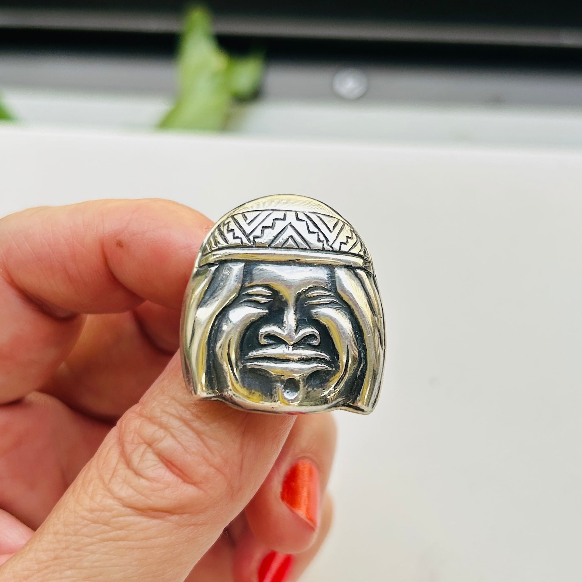 シルバー925 Tribal FACEブローチ | Milo Antiques & Vintage