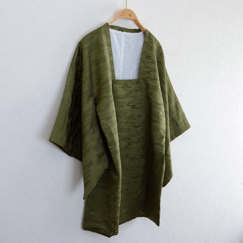 道行コート アンティーク着物 和モード ジャパンヴィンテージ 昭和 | michiyuki coat kimono Japan vintage green