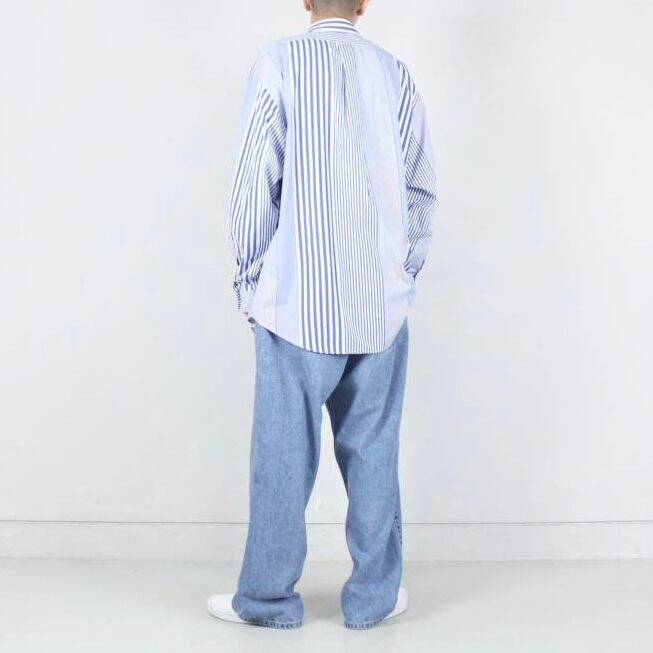 Ralph Lauren クレイジー ストライプシャツ ”BLAKE”オーバーサイズ【FF