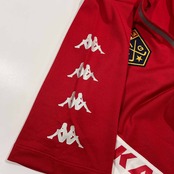 Kappa カッパ ハーフジップ 半袖 ドライ ストレッチ シャツ M /レッド/ゴルフ/スポーツ