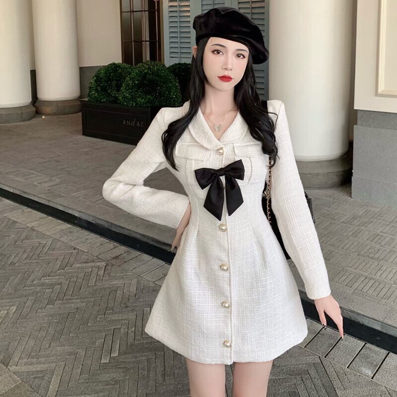 ウェストAラインオータムウィンターショートスカート リボン 秋物 冬物 ガールズファッション74666722261