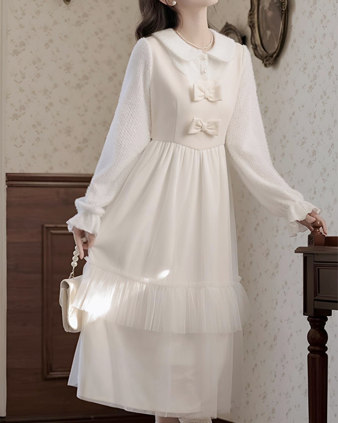 スウィートリボンドッキングレースワンピース 25WP01050