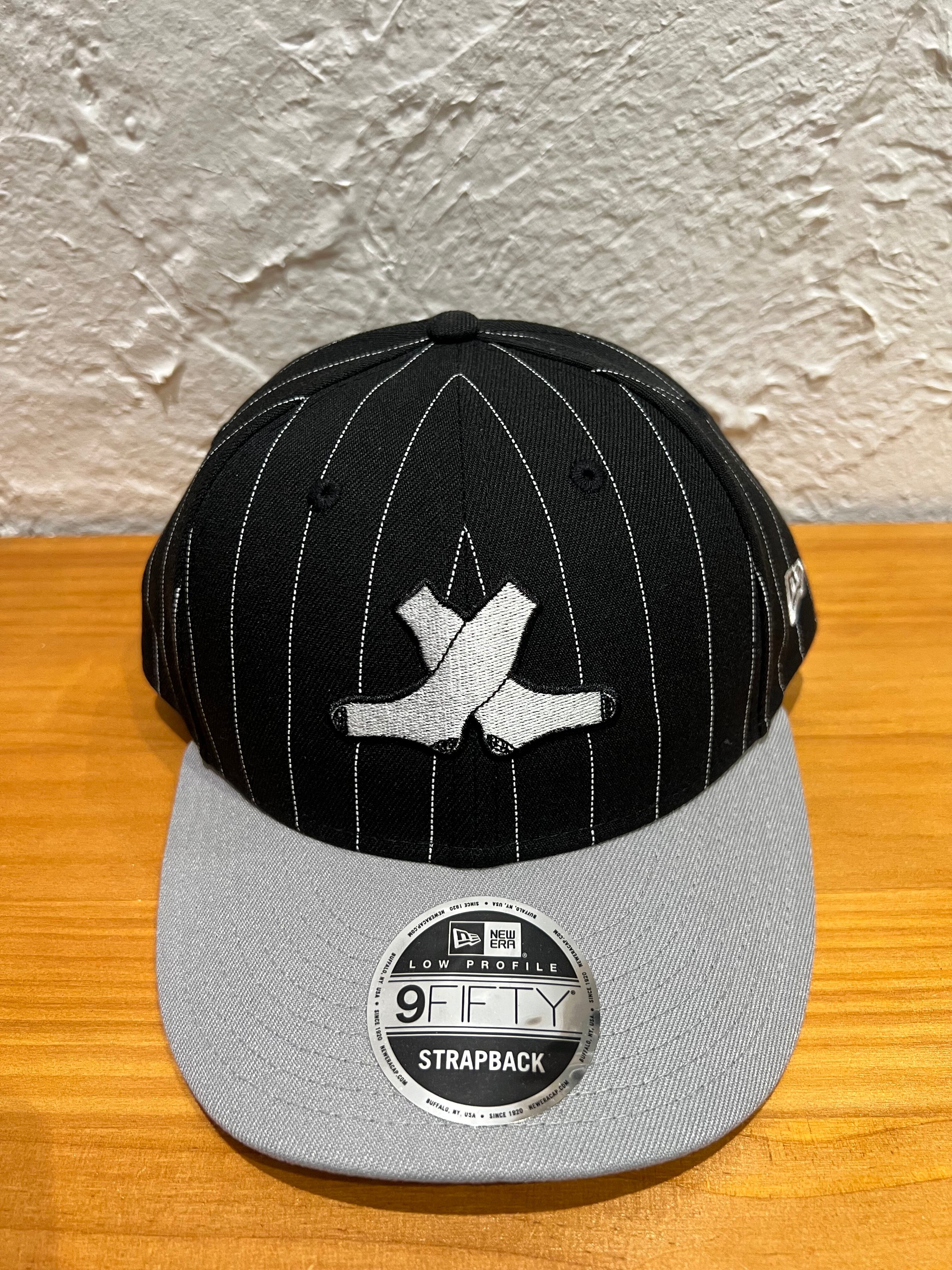 NEW ERA (ニューエラ) - LP9FIFTY am PINSTRIPE MIYUKI ARIHARA (LP950 am ミユキ アリハラ シカゴ・ホワイトソックス ブラック グレー バイザー)