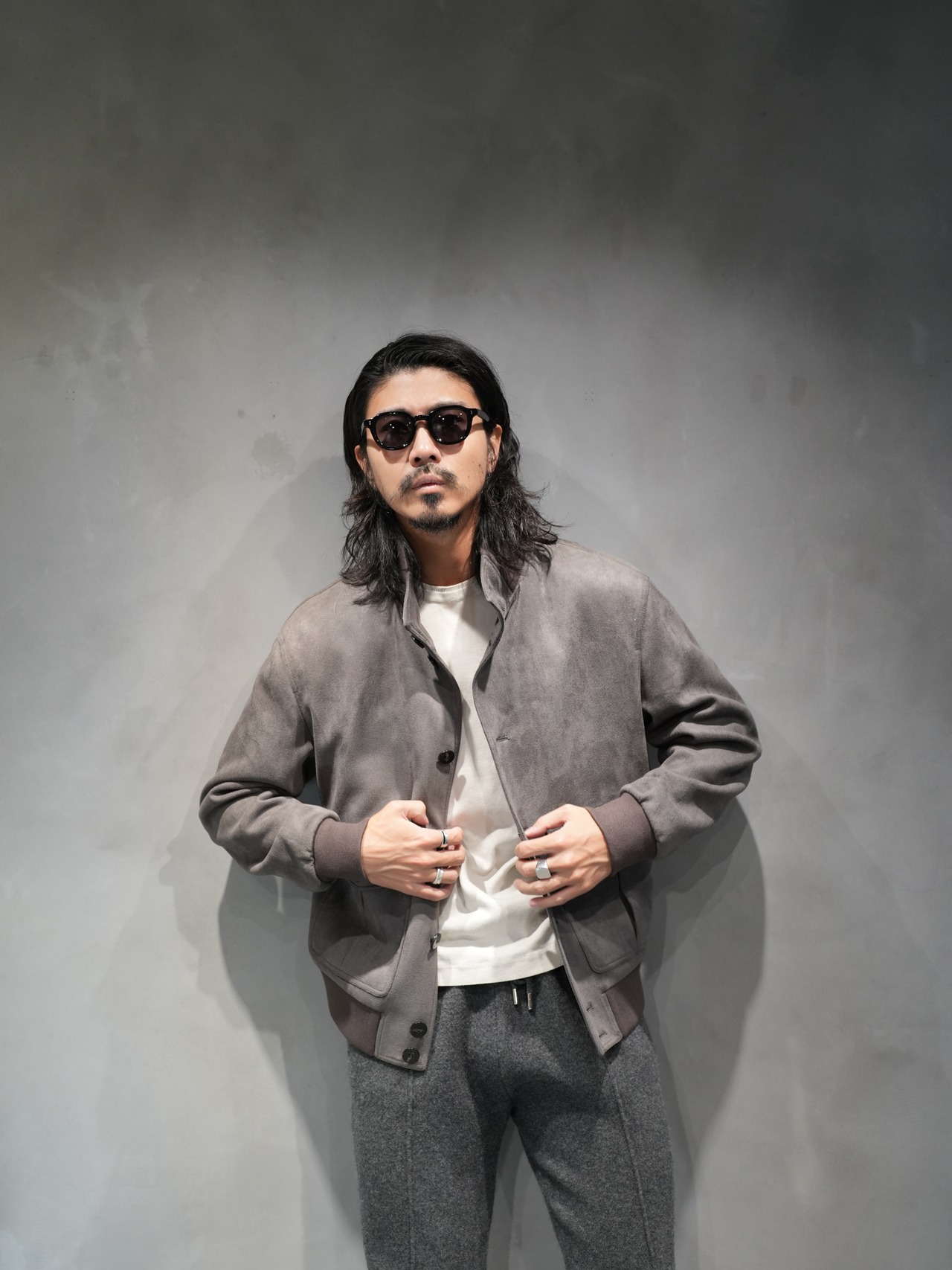 【音速色気】スウェード調ショートブルゾン