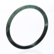 【内径 約60.1mm】princess/black 翡翠バングル A貨翡翠 jd_bg1326