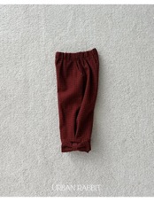 アーバンラビット / URBAN RABBIT / リボンチェックパンツ / 韓国子供服 / キッズ / 26winter〖取寄〗*XS~XL*
