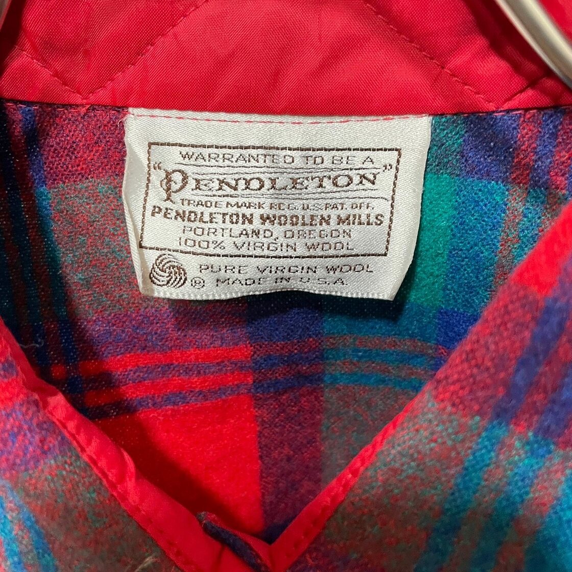 PENDLETON オンブラウールチェックシャツ 70s白タグ | Pay ID 