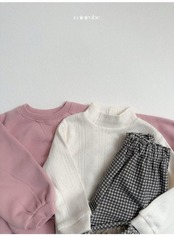 〖取寄〗韓国子供服 / 26winter / minirobe / ラグランラウンドトレーナー / キッズ *S~XL*