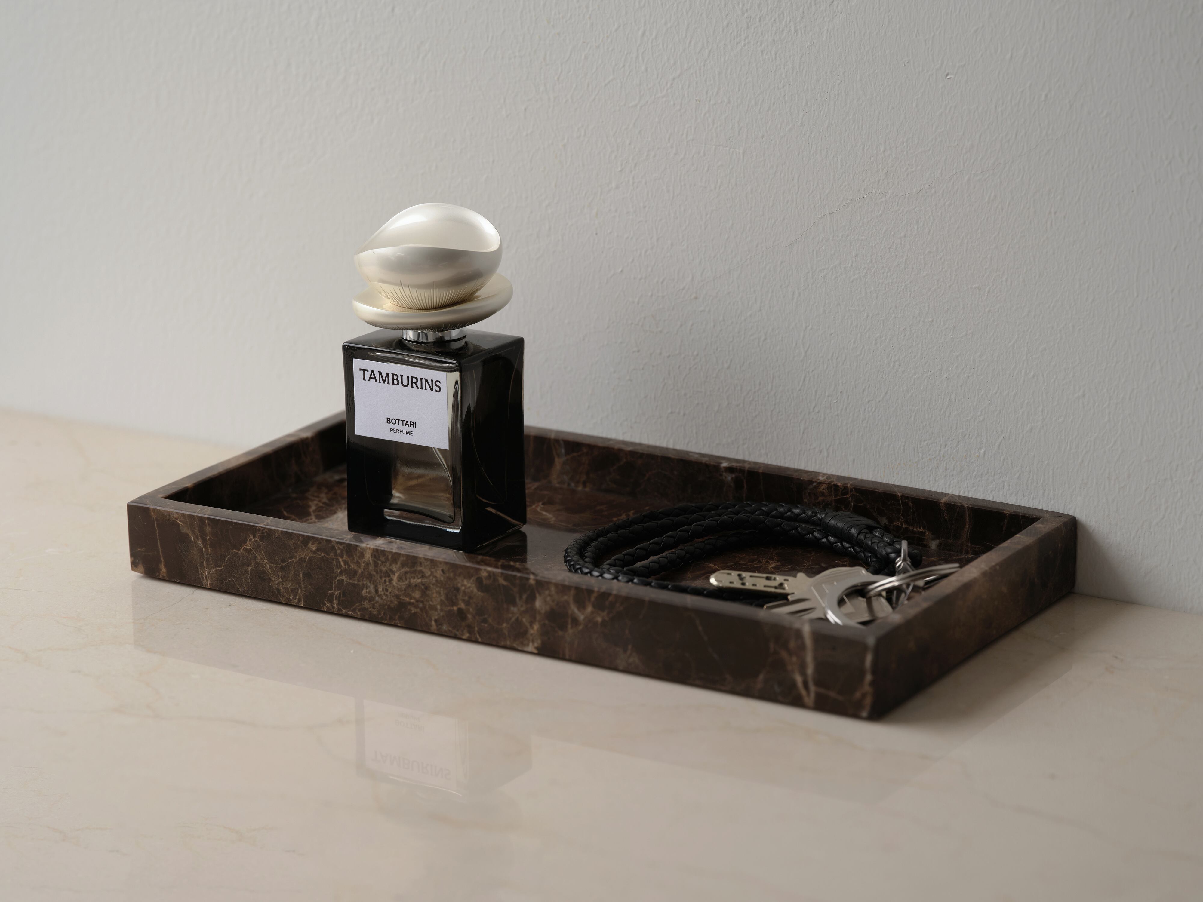MARBLE TRAY - Indian green marble × Medium | TOME HOME | 大理石雑貨