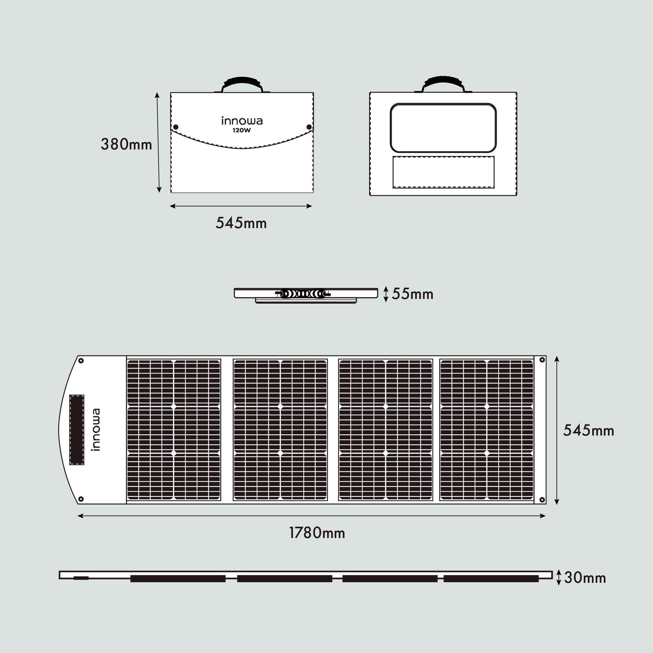 innowa ソーラーパネル 120
