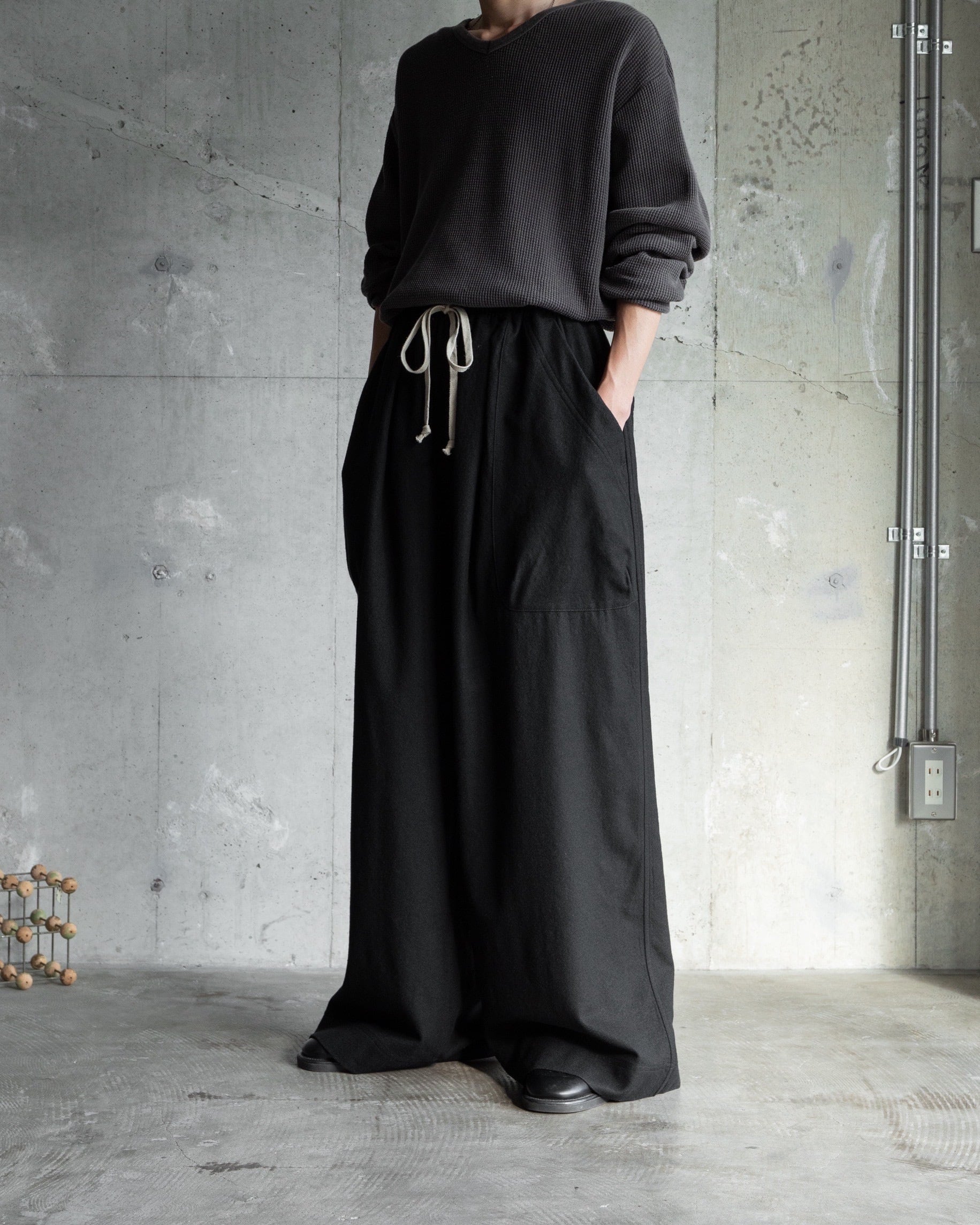 パンツ O project wool wide cargo pants O-project 2025FW “WIDE EASY PANTS / BRUSHED SOFT WOOL CLOTH” COLOR