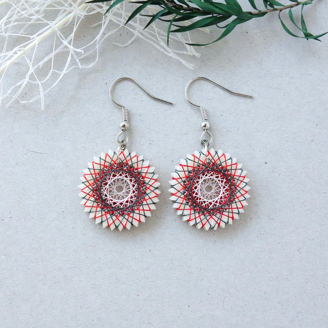 クリスマスリース イヤリング / ピアス / ノンホールピアス | おかもと