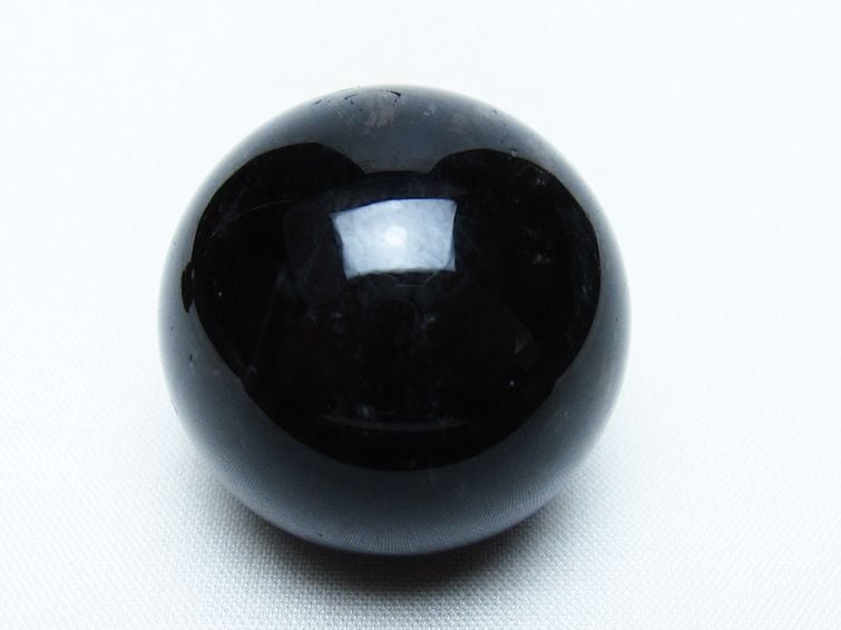 黒水晶 丸玉 35mm モリオン スフィア 置物 一点物 141-8232 | 天然石