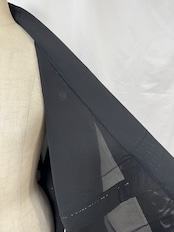 Black Longcoat See-through 586