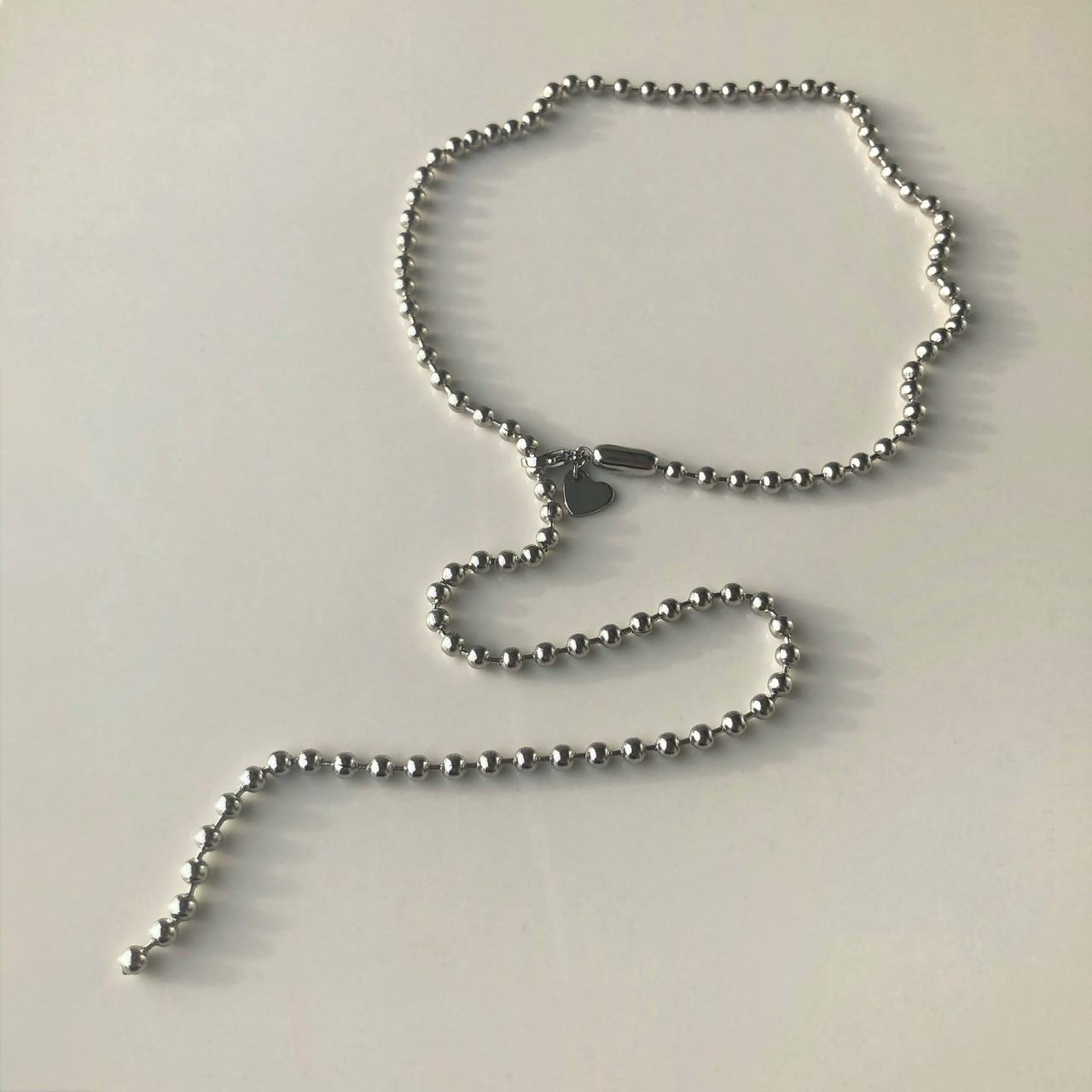 ［2way］ボールチェーン　ロングネックレス ［SSN010］