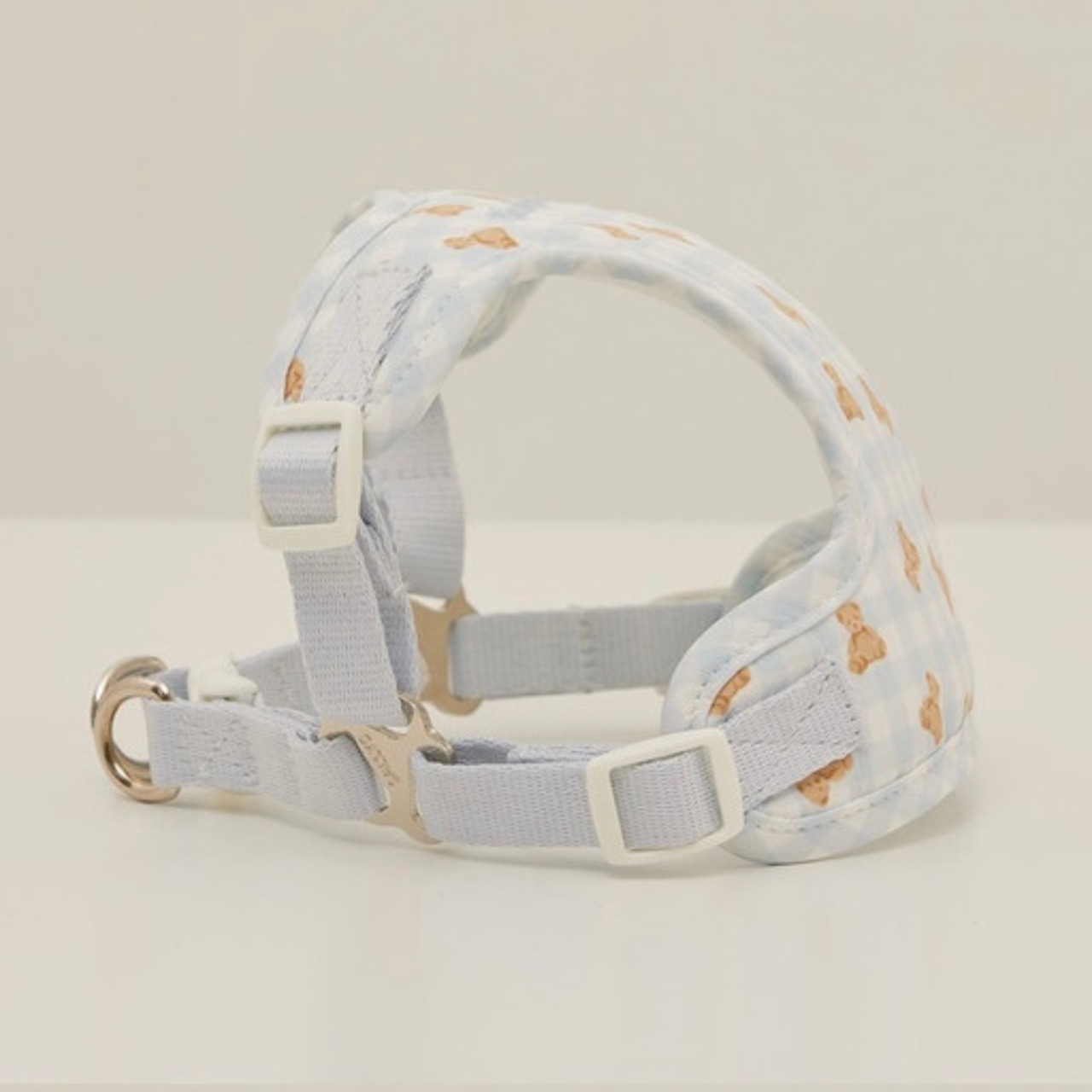 【予約】[ thesallyslaw ] Bailey cushioning harness｜Powder Blue Check - 3