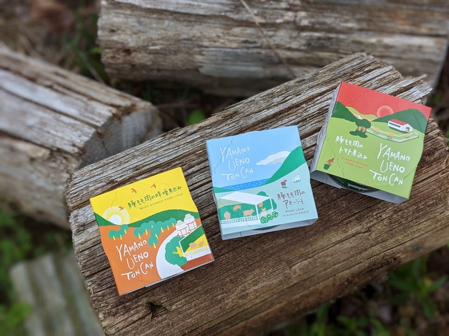 【ギフト用】モモ缶3個セット（送料込）｜山のウエノ豚オリジナル