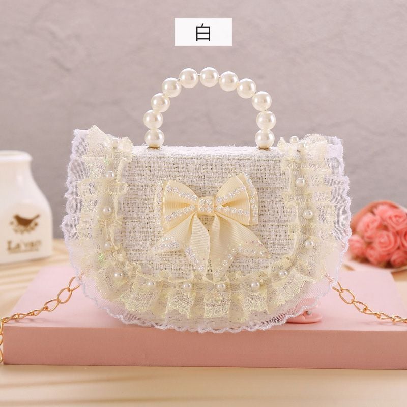 ミニバッグ ガールズファッション かわいい プリンセス レース リボン