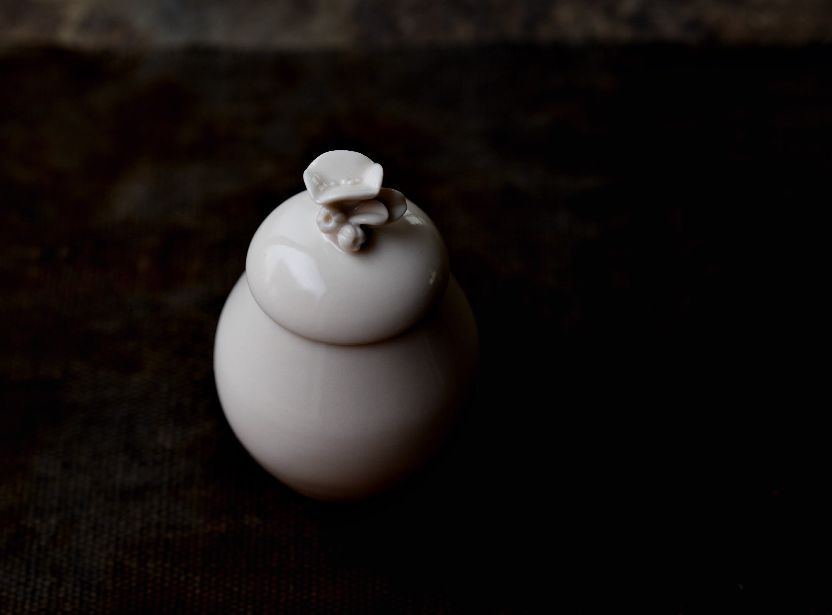 中国　 茶葉末釉 　蕎麦釉瓢箪摘み　急須　茶壷　　M　R4549 ichibutu
