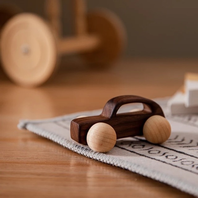 【即納/上質おもちゃ】wood toy car & train