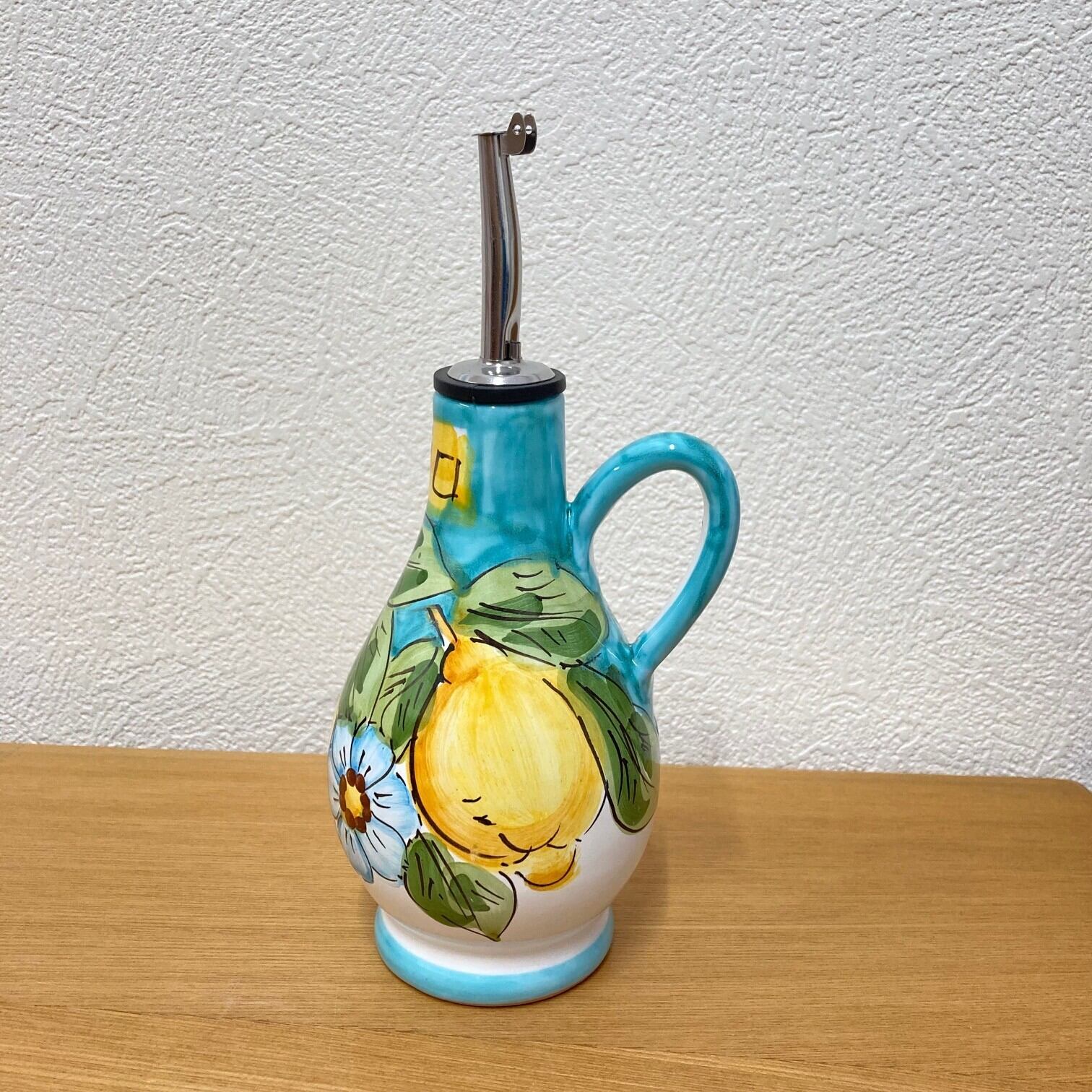 イタリア　花瓶　陶器 イタリア陶器】にわとり花瓶（水色） | 照明＆エシカルライフスタイル