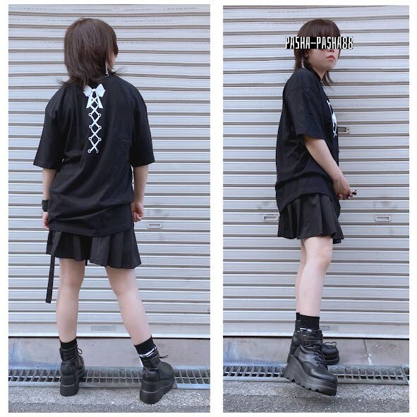 地雷 サブカル リボン ラウド ロック 病かわいい メンヘラ Tシャツ