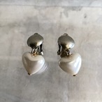 heart pearl earrings