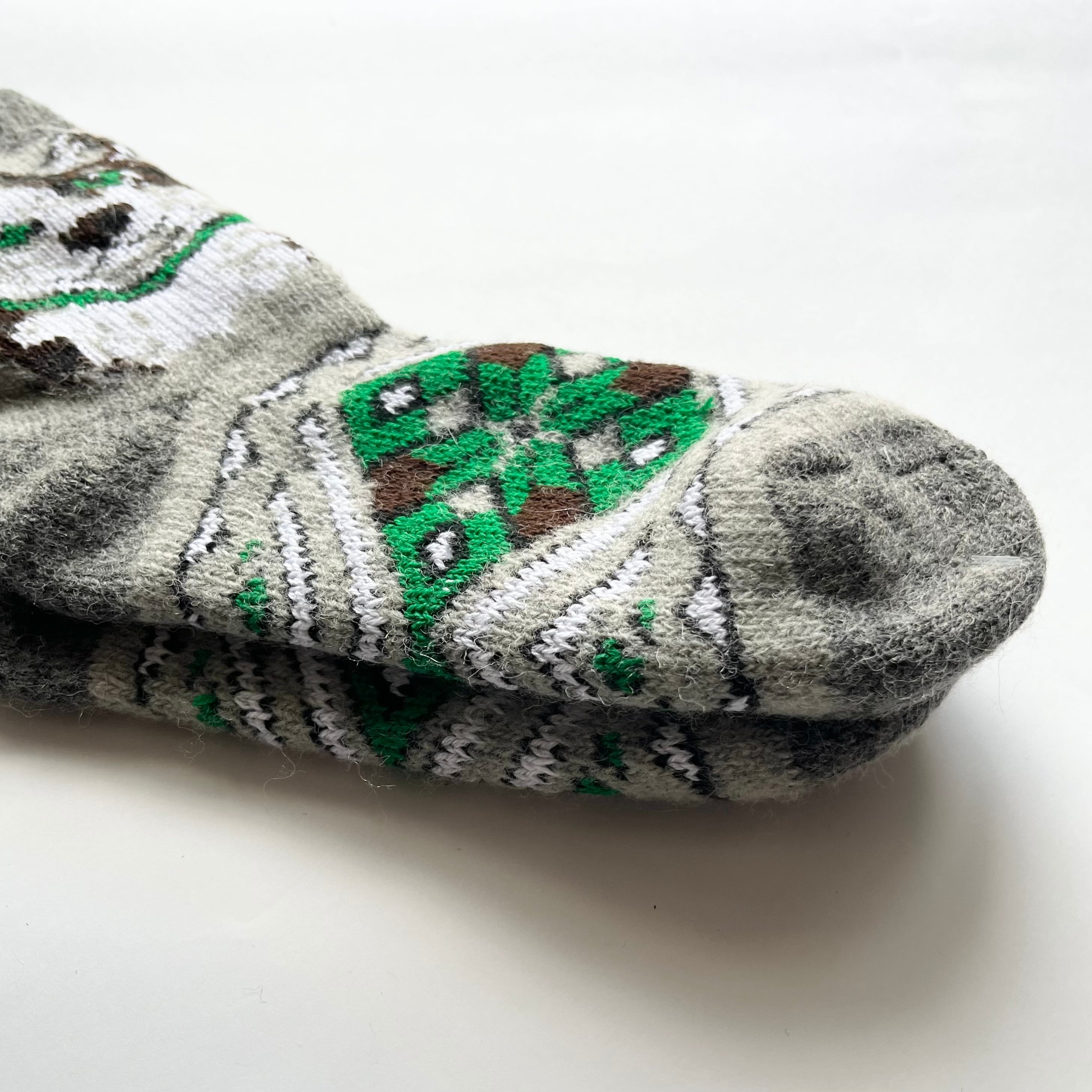 ウクライナ支援/ウールソックス(ネコ柄)