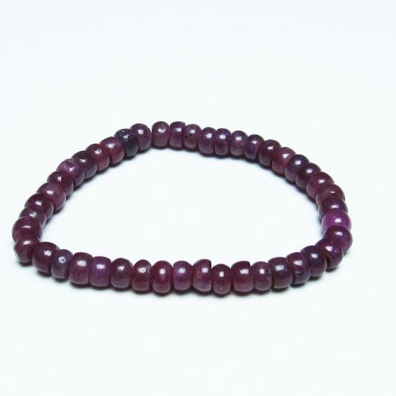 ルビー ブレスレット 7mm 一点物 おまかせ便 111-28790