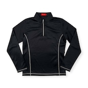 ELLE GOLF エル ゴルフ ハイネック ハーフジップ ドライ 長袖Tシャツ カットソー サイズ 11 /ブラック/レディース