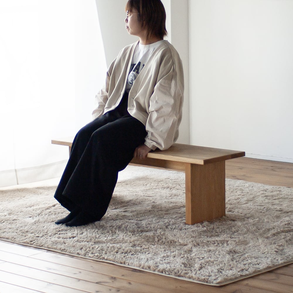 くりの突板ベンチ（幅100cm・国産栗突板材）カラーお選び頂けます