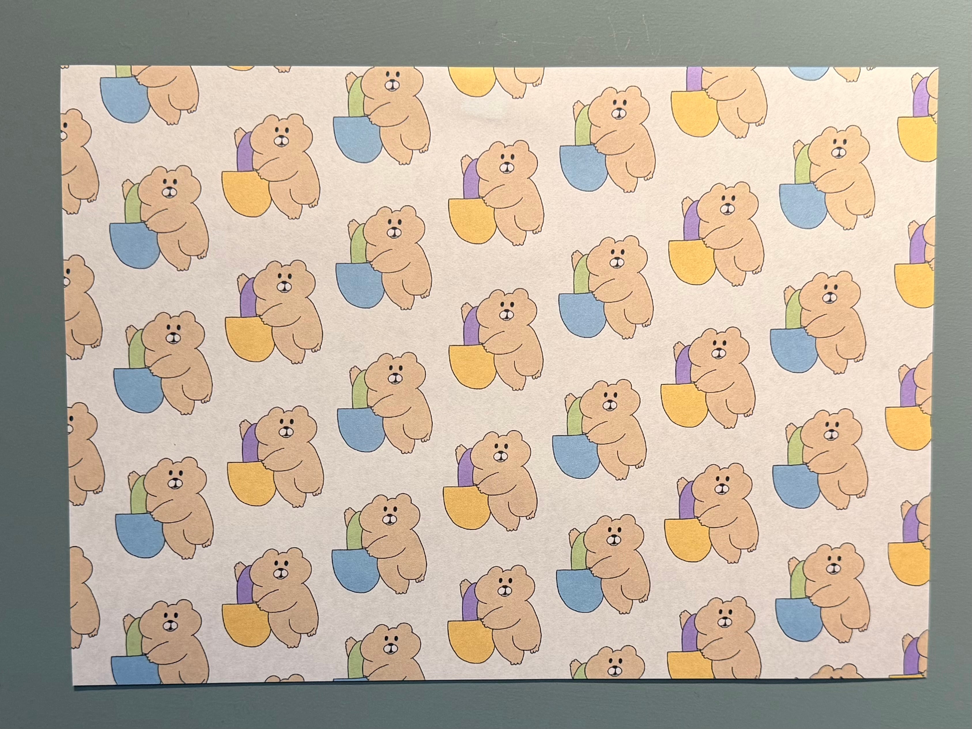 BB BEAR PAPER _ おかいものBBくま