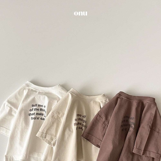予約⌇ONU / Lettering short-sleeved T