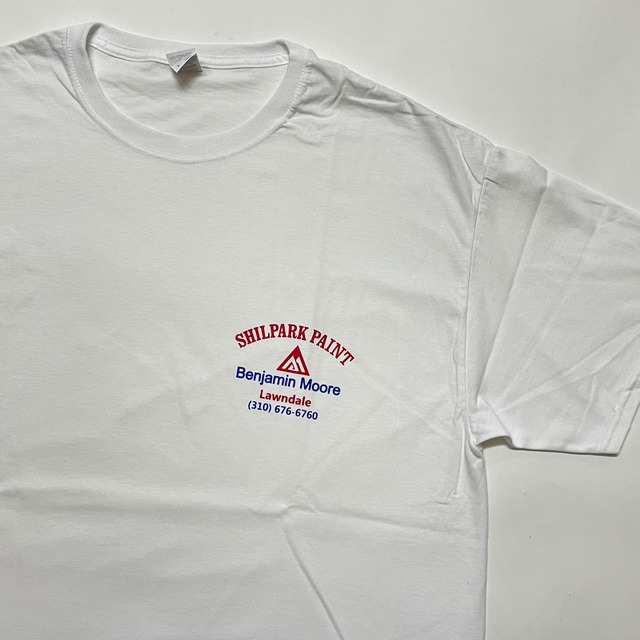 -NEW- SHILPARK PAINT BENJAMIN MOORE S/S T-SHIRTS [WHITE]