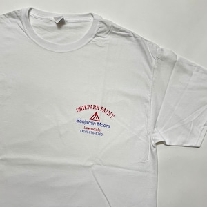 -NEW- SHILPARK PAINT BENJAMIN MOORE S/S T-SHIRTS [WHITE]