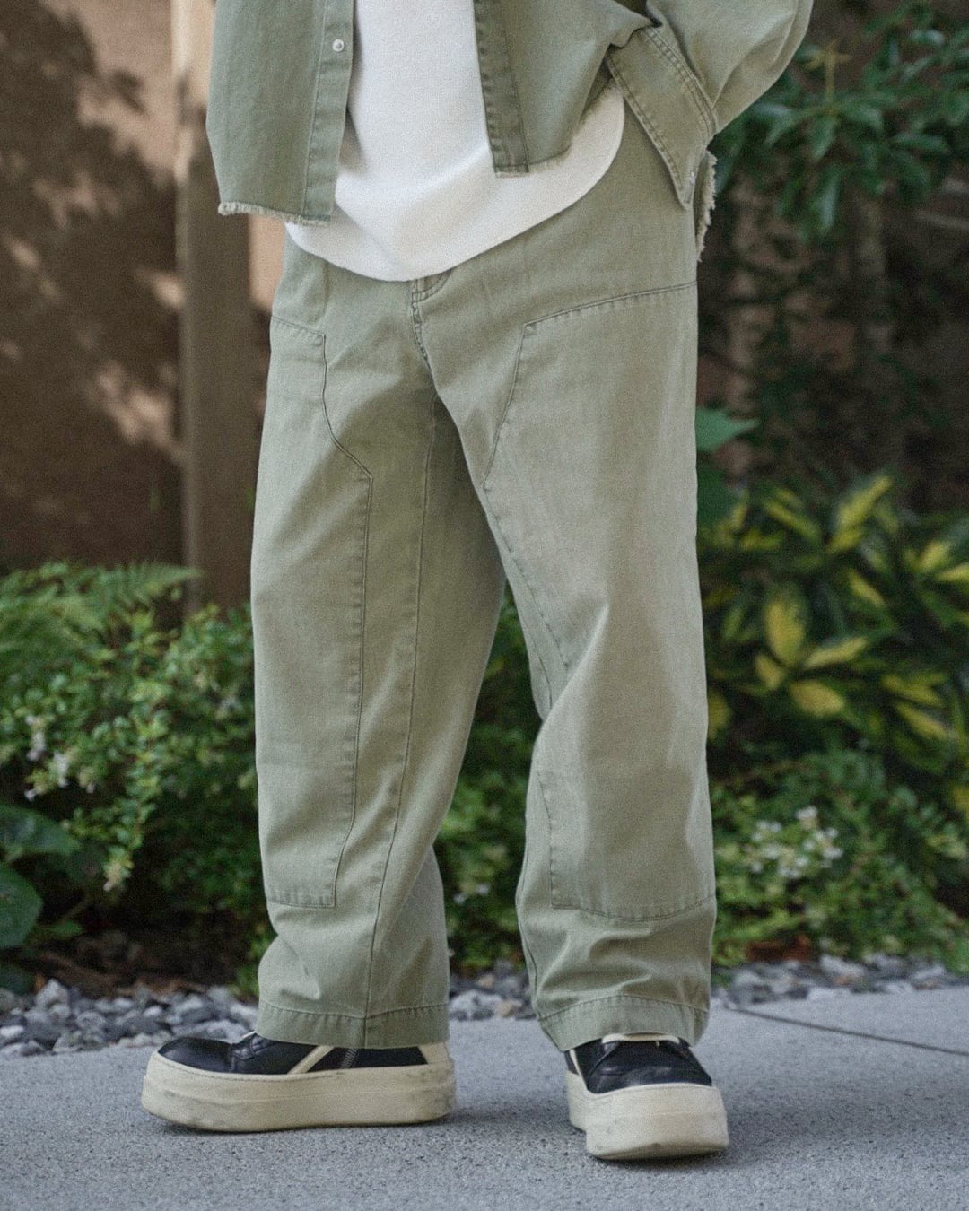 Re:room】VINTAGE WASHED COLOR TUCK WIDE PANTS［REP306］ | #Re:room