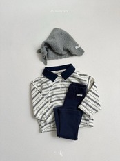 韓国子供服 / Atomeme / 26Autumn / Aiden Collar T-shirt / 秋服 *S~XL*