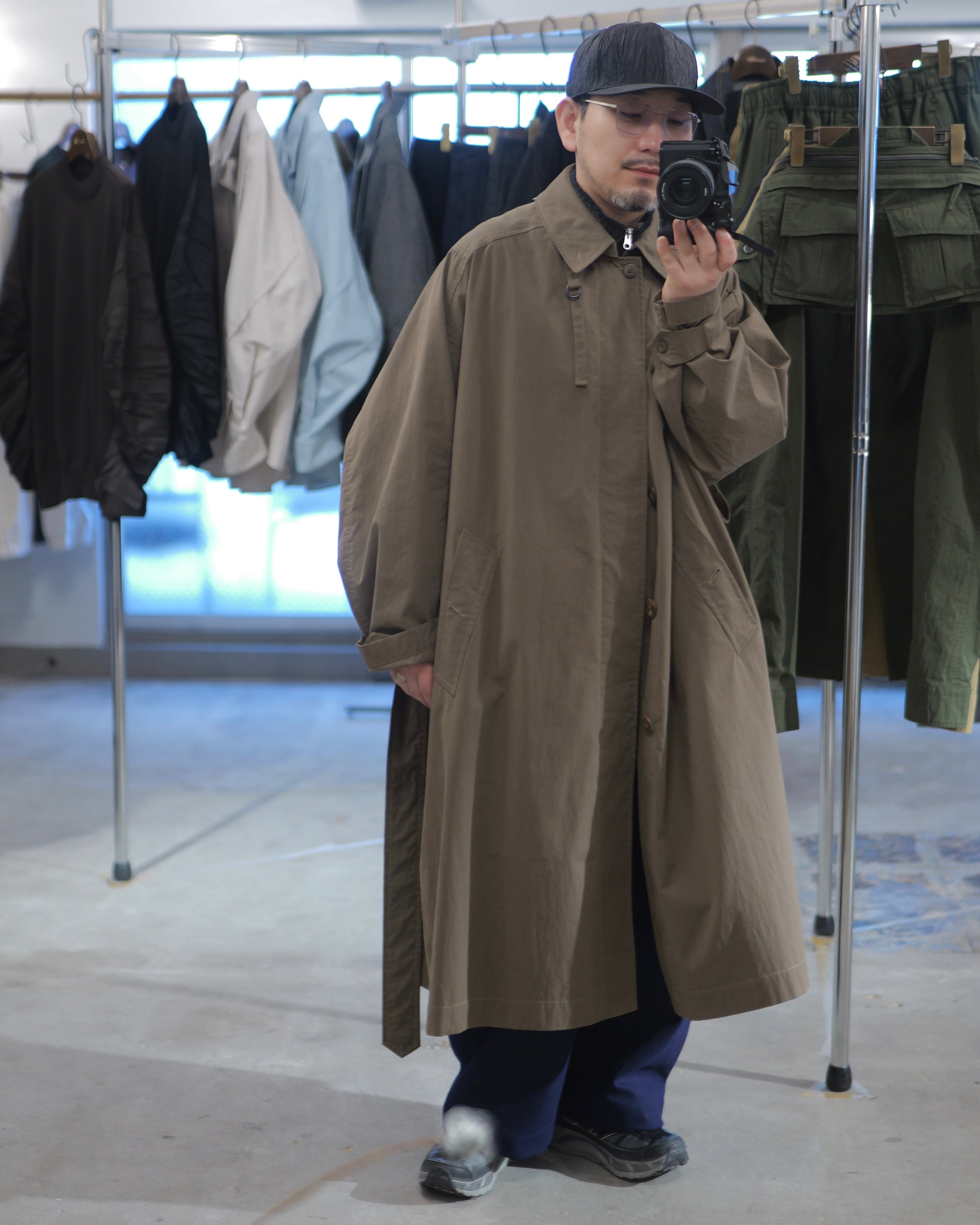 予約販売 | i'm here : - HAOLI TRENCH COAT ：Khaki｜フード型