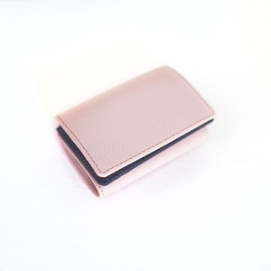 Mini wallet　ペールピンク×ネイビー