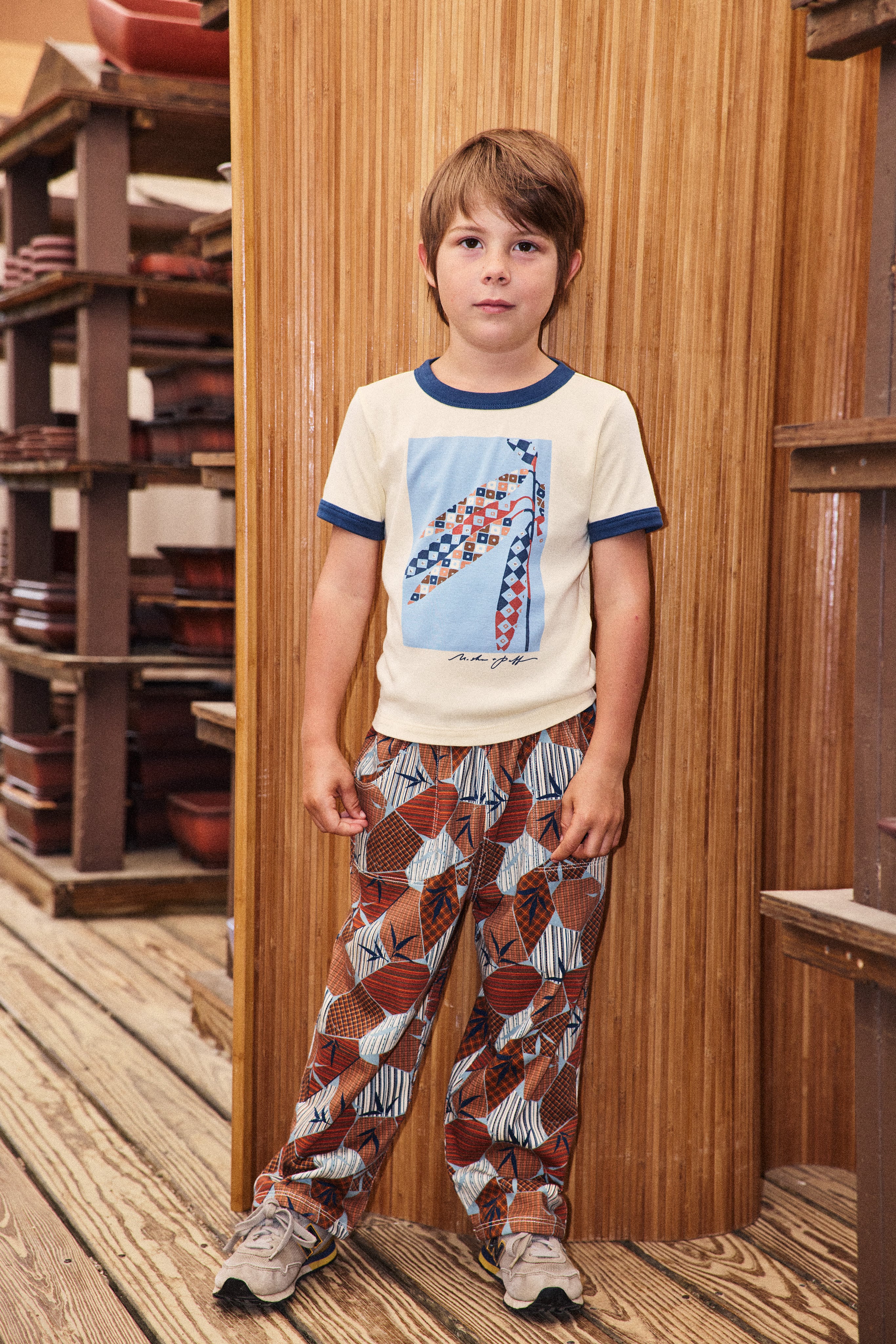 Misha&Puff 26AW 〉 CAMP PANT / ROSE GOLD KYOTO | 世界の子供服